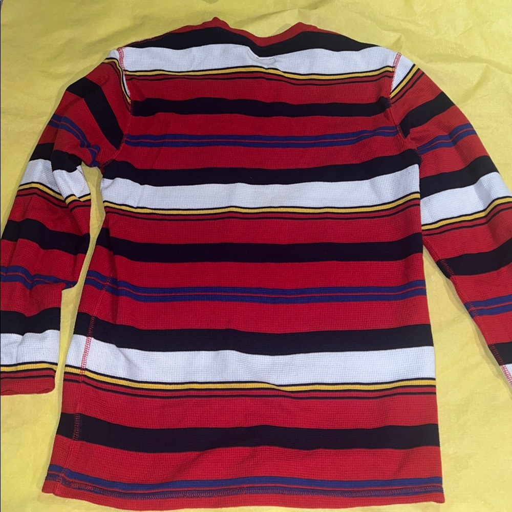 Polo Ralph Lauren Red and Black Striped Shirt - Picture 3 of 3